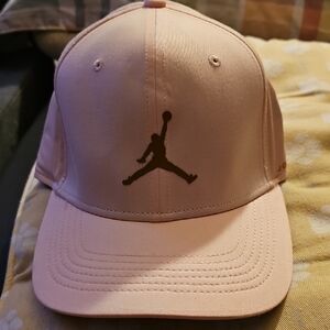 Jordan Light Pink Jumpman Cap with Brown Logo New One Size